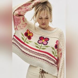 Kimichi Blue Rosemary Crafty Knit Pullover Sweater Sz Small